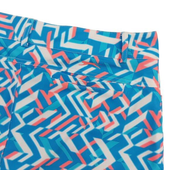 Slazenger Golf Skort Womens 8 Blue White Geometric Pattern Athletic Tennis - Picture 6 of 11